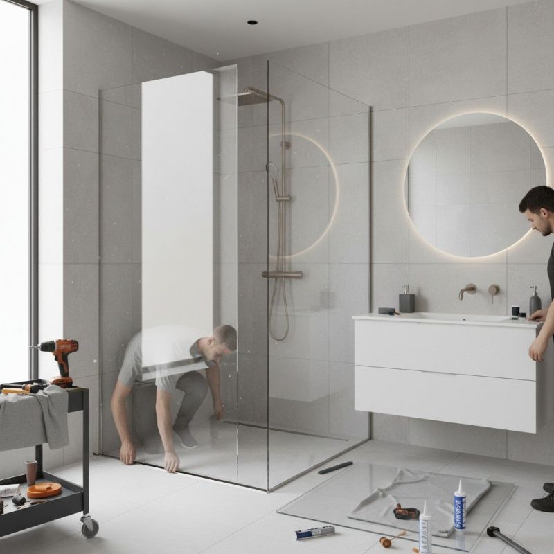 Glass Shower Door Installation in Conroe, TX