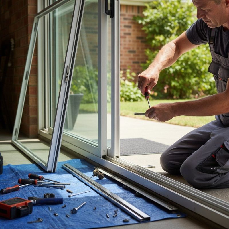 Patio Door Track Repair in Overland Park, KS