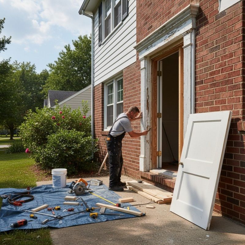 Porch Door Repair in Conroe, TX