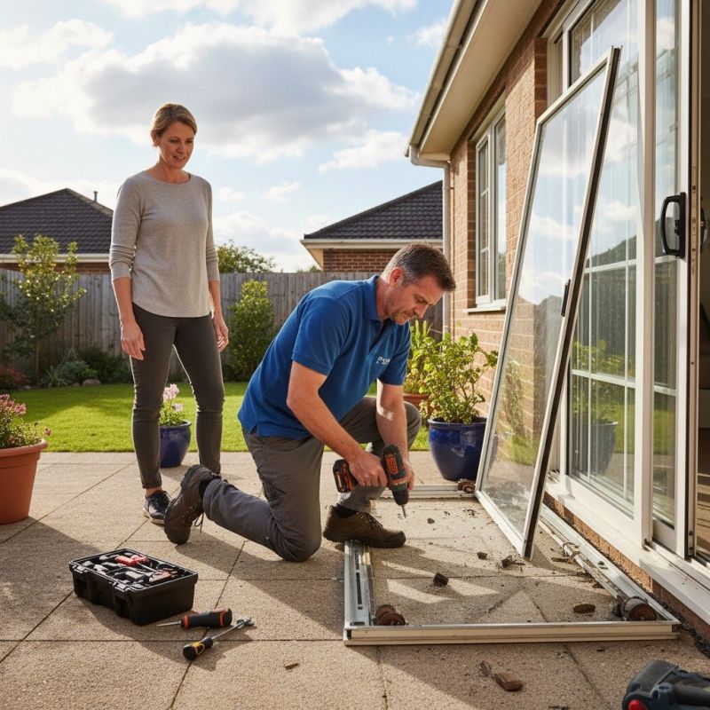 Sliding Door Track Repair in Olathe, KS